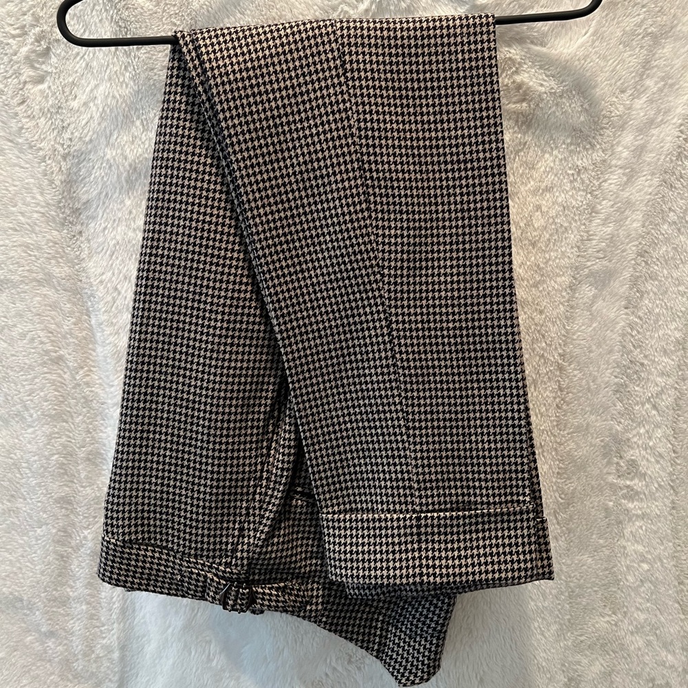 Jort Bolton Int, Wool and Cashmere, 32 Waist, Light Brown/Black dress pants.